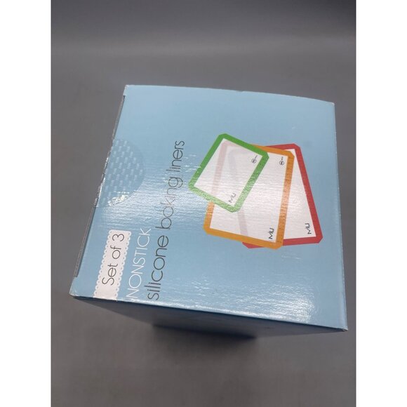 nonstick silicone baking liners set of 3 2 half sheet pan liners 1 toaster READ - Picture 6 of 6